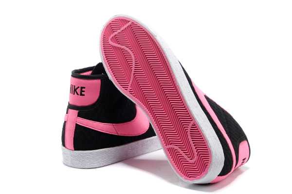 nike blazer high selvedge denim 2013 net high black pink de la mode